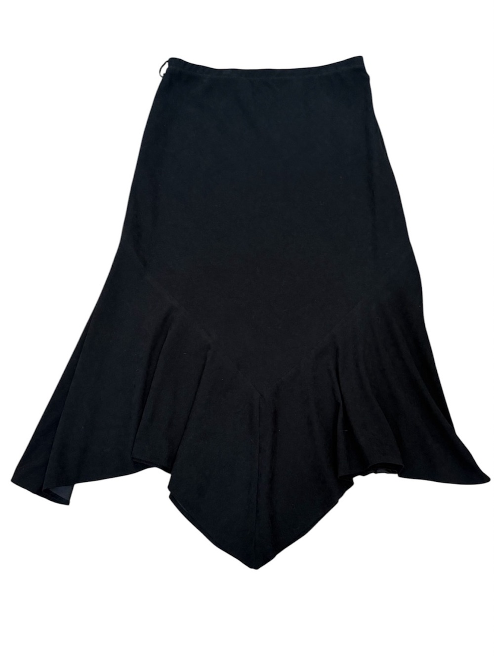 Black Asymmetric Flared Women's Skirt size 14